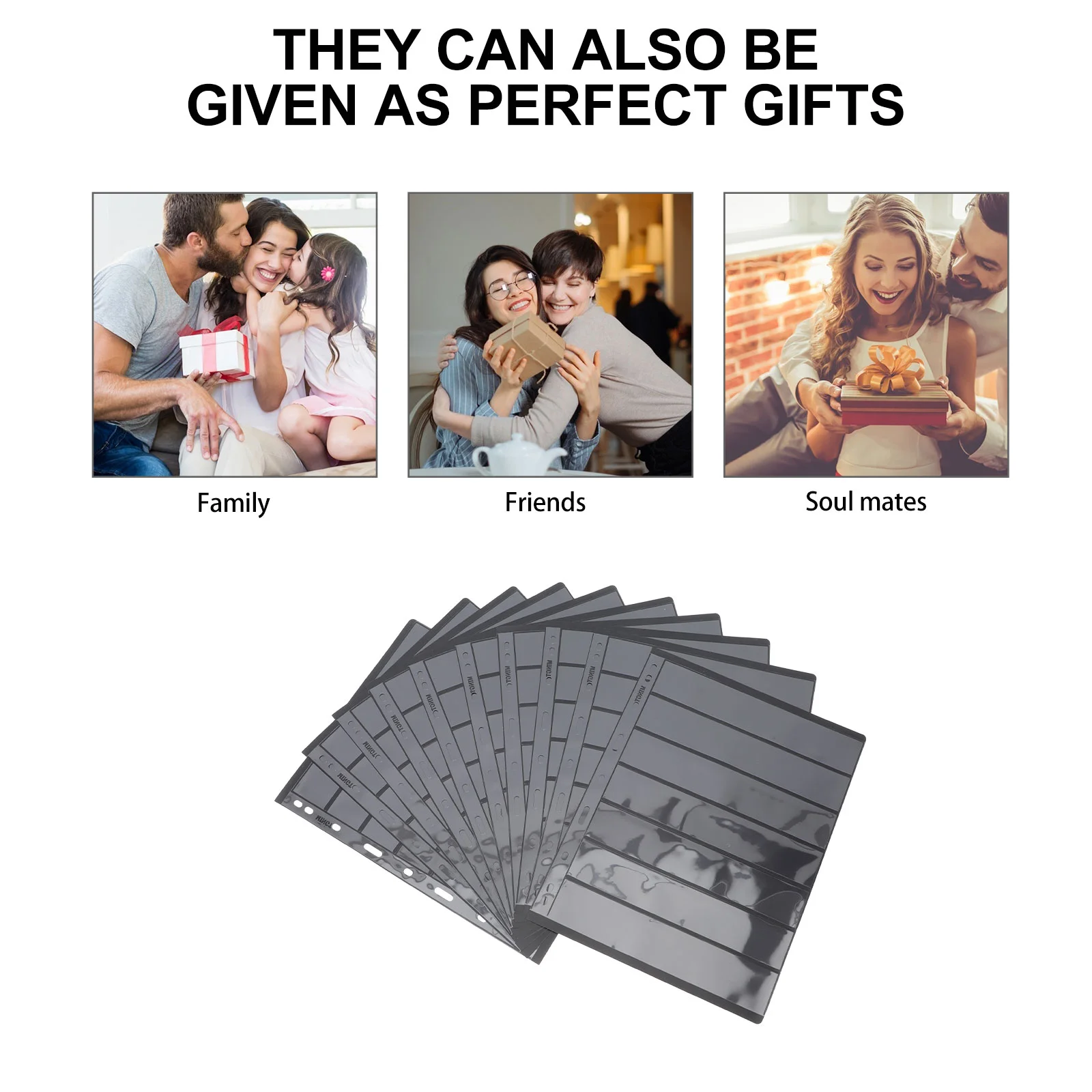 10 Pcs Stamp Album Binder Pages Postage Stamps Collection Cards Collectors Photo