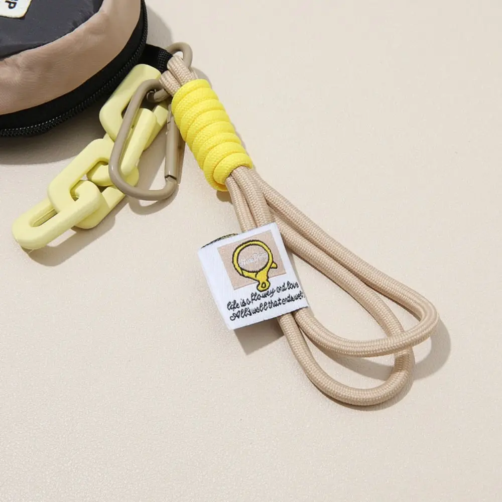 Small Macaron Color Mini Coin Purse Multifunctional Anti Loss Key Chain Wallet Durable Portable Earphone Bag Outdoor