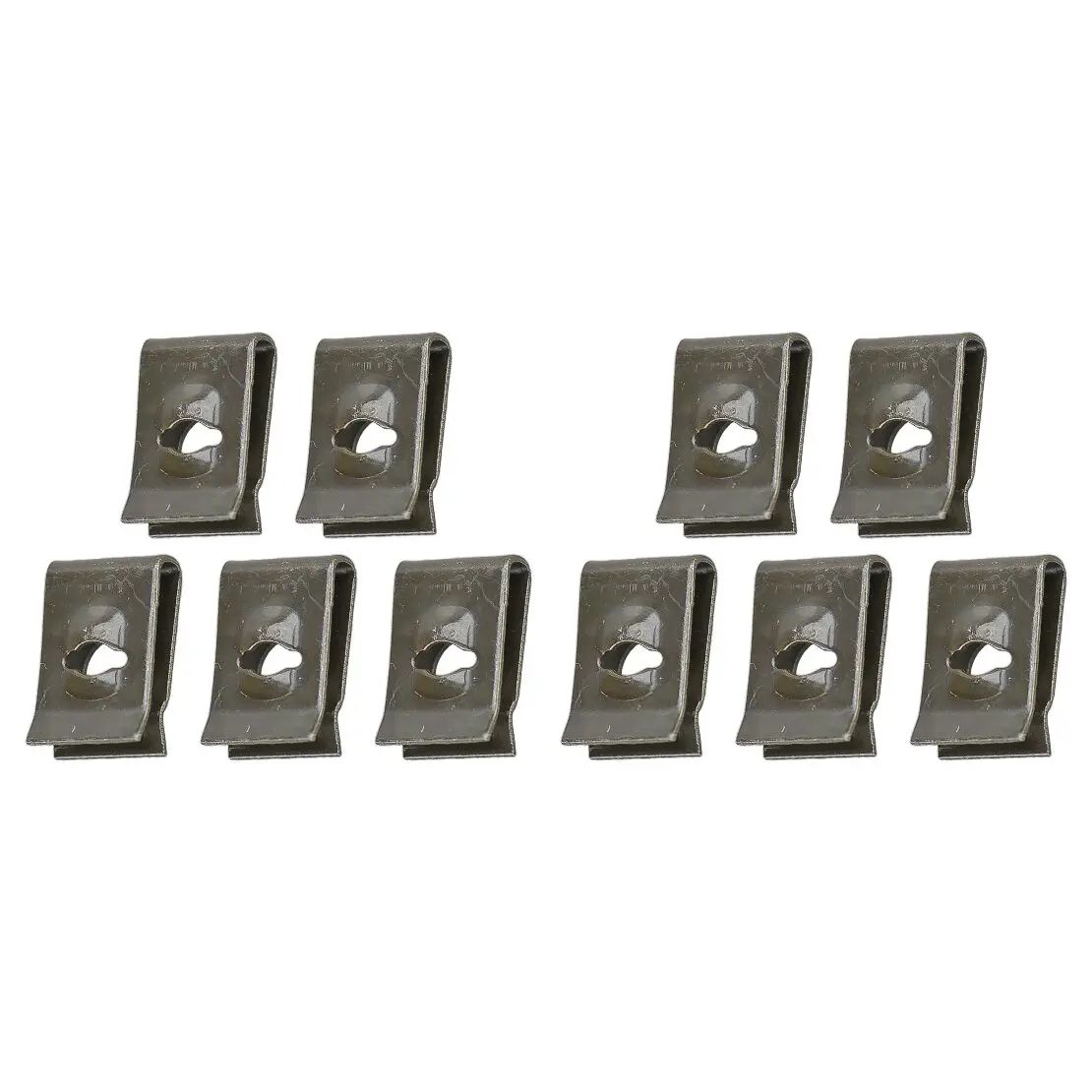 10Pcs Car Bumper Mud Flaps Interior Fender Trim Panel Wheel Well U-type Nut Clips Speed Fastener Retainer