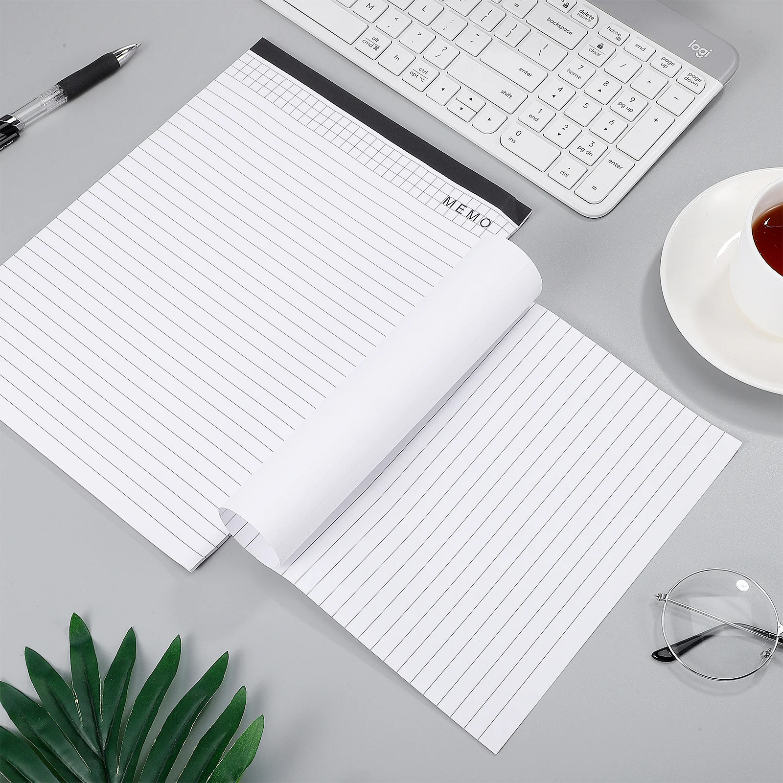 

5Pcs A4 Memo Pads Thick Smooth Paper Portable Notepads for Scheduling to-Do Lists Expense Tracking Ideal for Office School