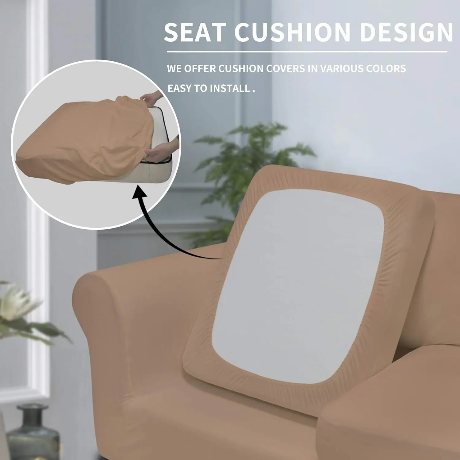 

Easy-Going Oversized 3 Pieces Stretch Fleece Soft Loveseat Couch Cover For Pets - Washable Sofa Slipcover For 2 Separate