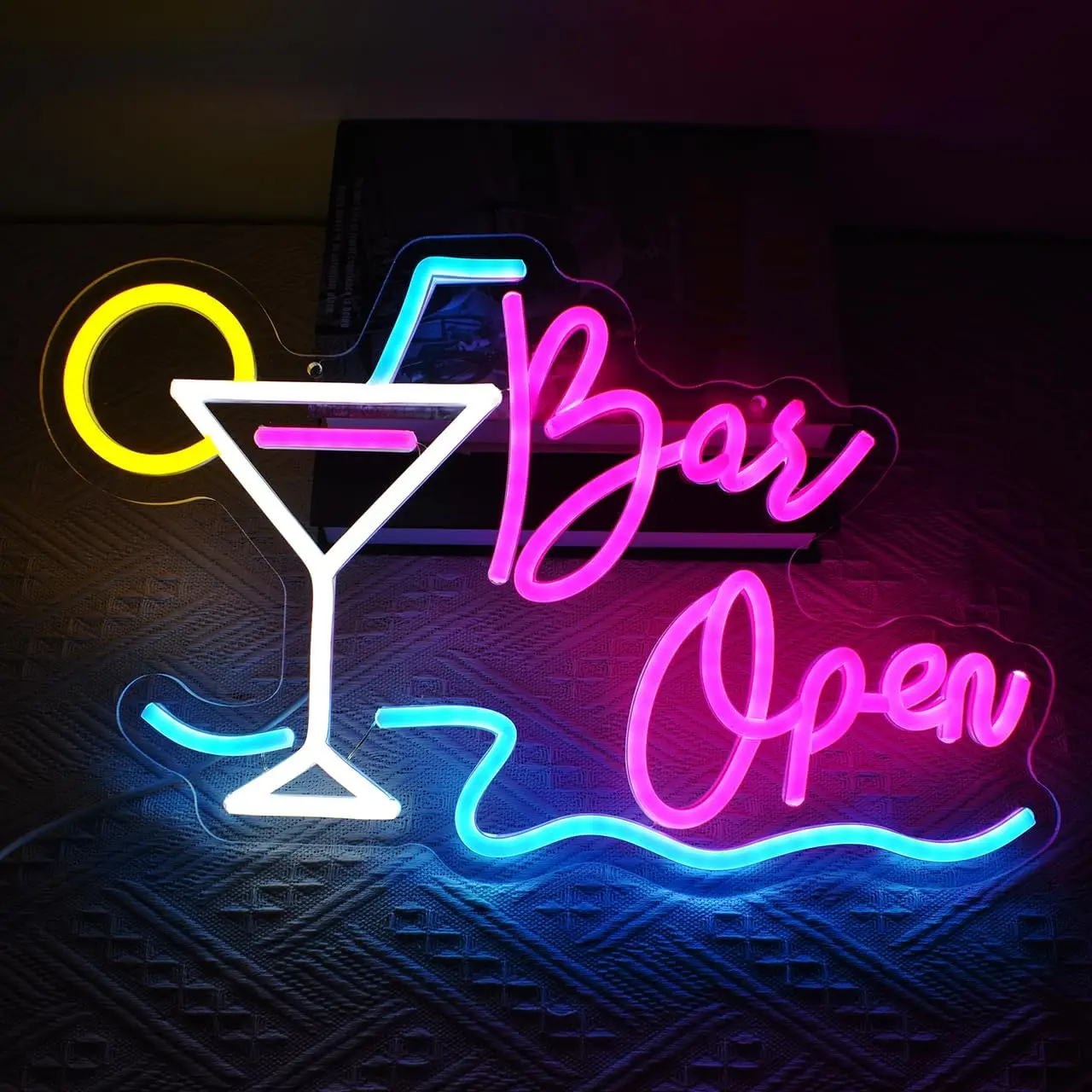  Bar Open Neon Sign USB Powered LED Neon Light for Beer Bar Party Restaurant Coffee Cafe Decoration Business Art Wall Light