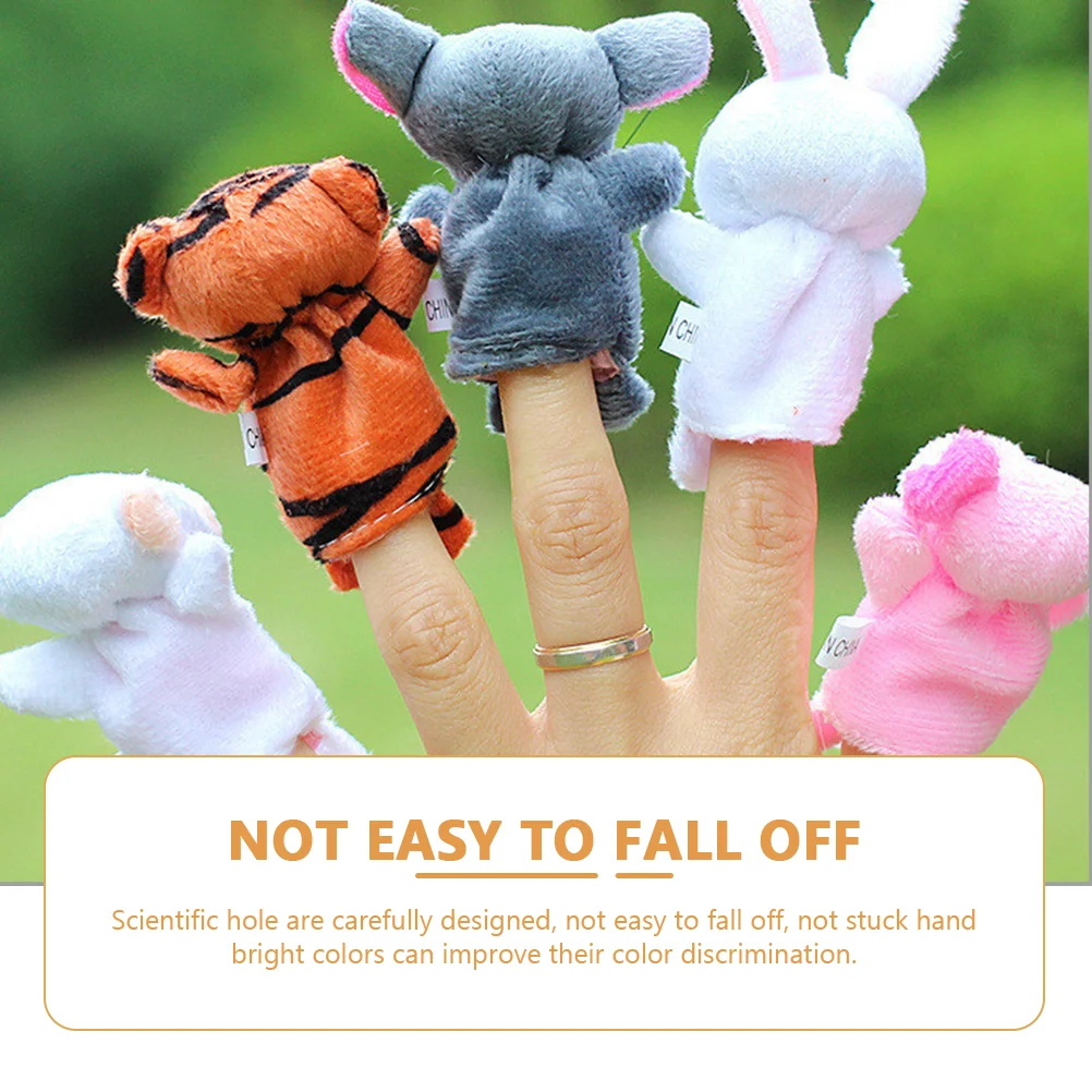 12 Pcs Finger Puppet Baby Toy Household Story Puppets Toddler Toys Kids Supply Cloth Adorable Dolls Wear-resistant