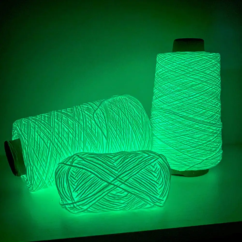 Luminous Yarn Crochet High Toughness Absorb Sunlight DIY Polyester Night Glowing Hand Knitting Art Craft Yarn