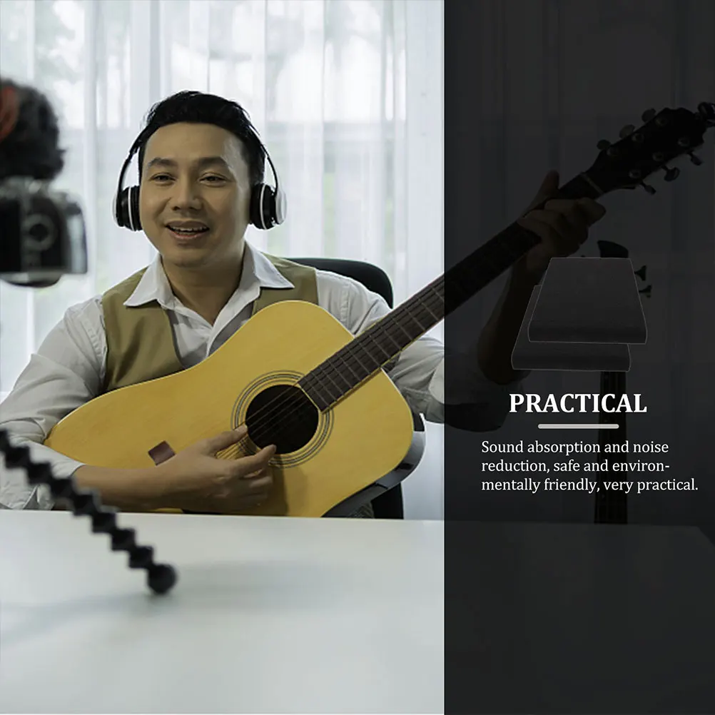 

1pcs Speaker Isolation Pads Dense Thick Anti-Slip Sound Absorption Foam For Studio Monitor Mounting Angles Acoustic Panels