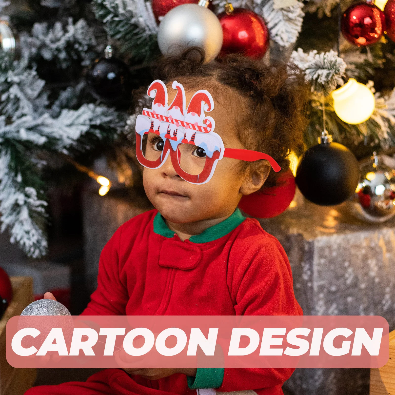 

6 шт., рождественские очки, оправа для вечеринок, реквизит для фотосессии, рождественские очки, декоративные очки, аксессуары для вечеринок, мультяшный дизайн