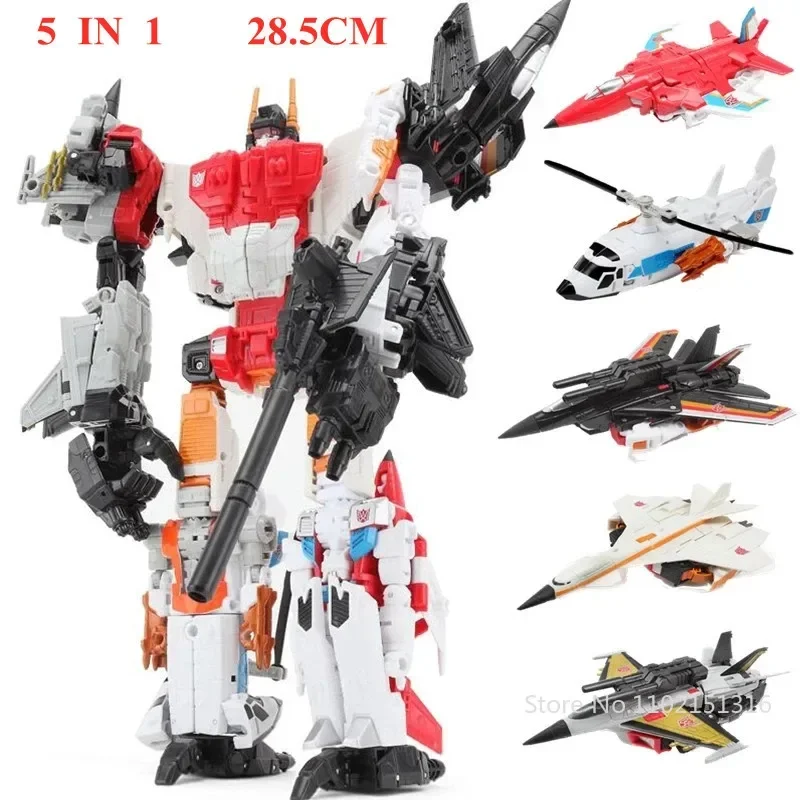 6in1 HZX Transformatie Robot Speelgoed Defensor Bruticus Superion Devastator IDW 5 IN 1 6 IN 1 Action Figure