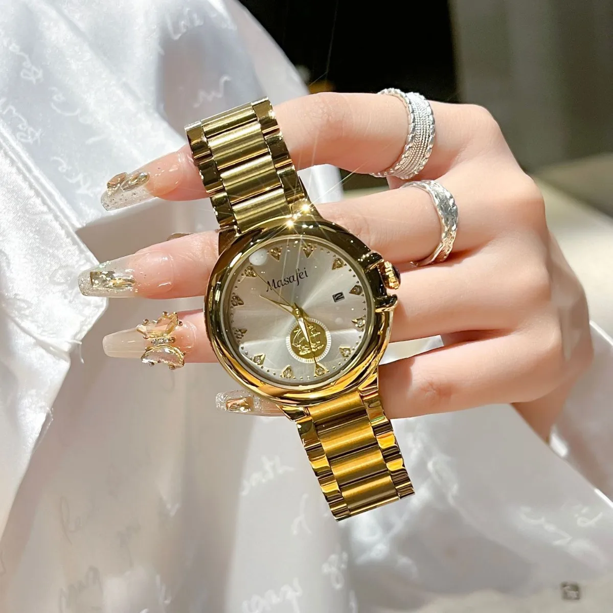 

Luxury Women Watches Fashion Small Dial Quartz Watch Ladies Calendar Wristwatches Reloj Mujer