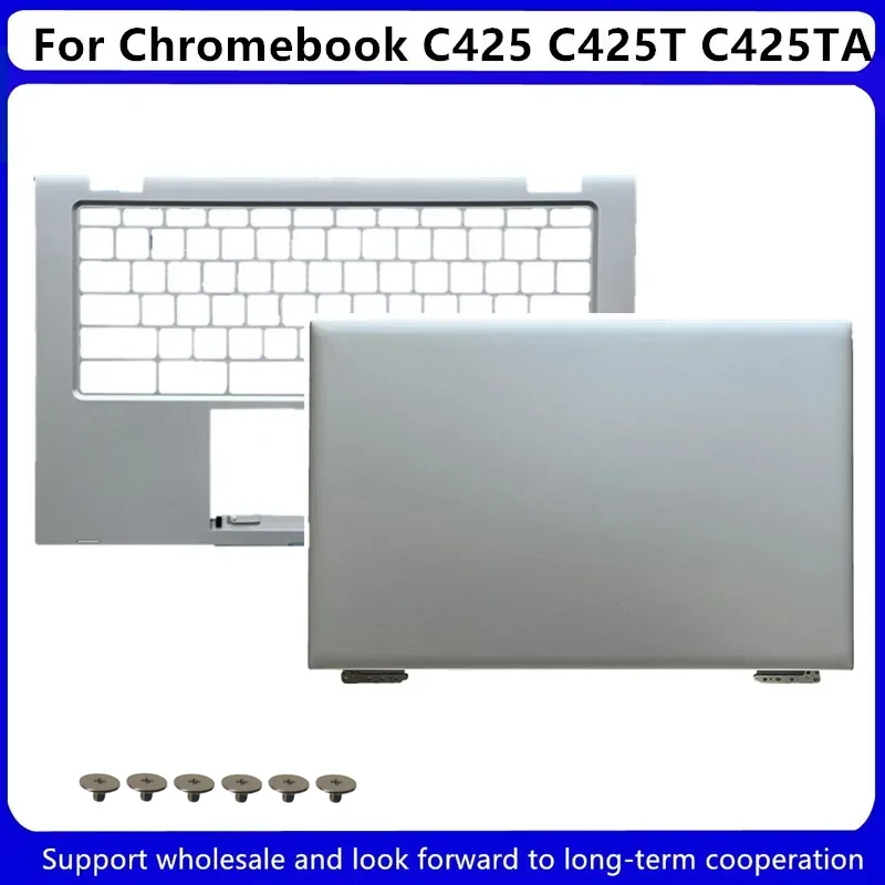 غطاء مسند رأس حافظة علوية لـ ASUS Chromebook ، غطاء خلفي LCD ، C425 ، C425T ، C425TA ، 13n1-aea0801 ، جديد