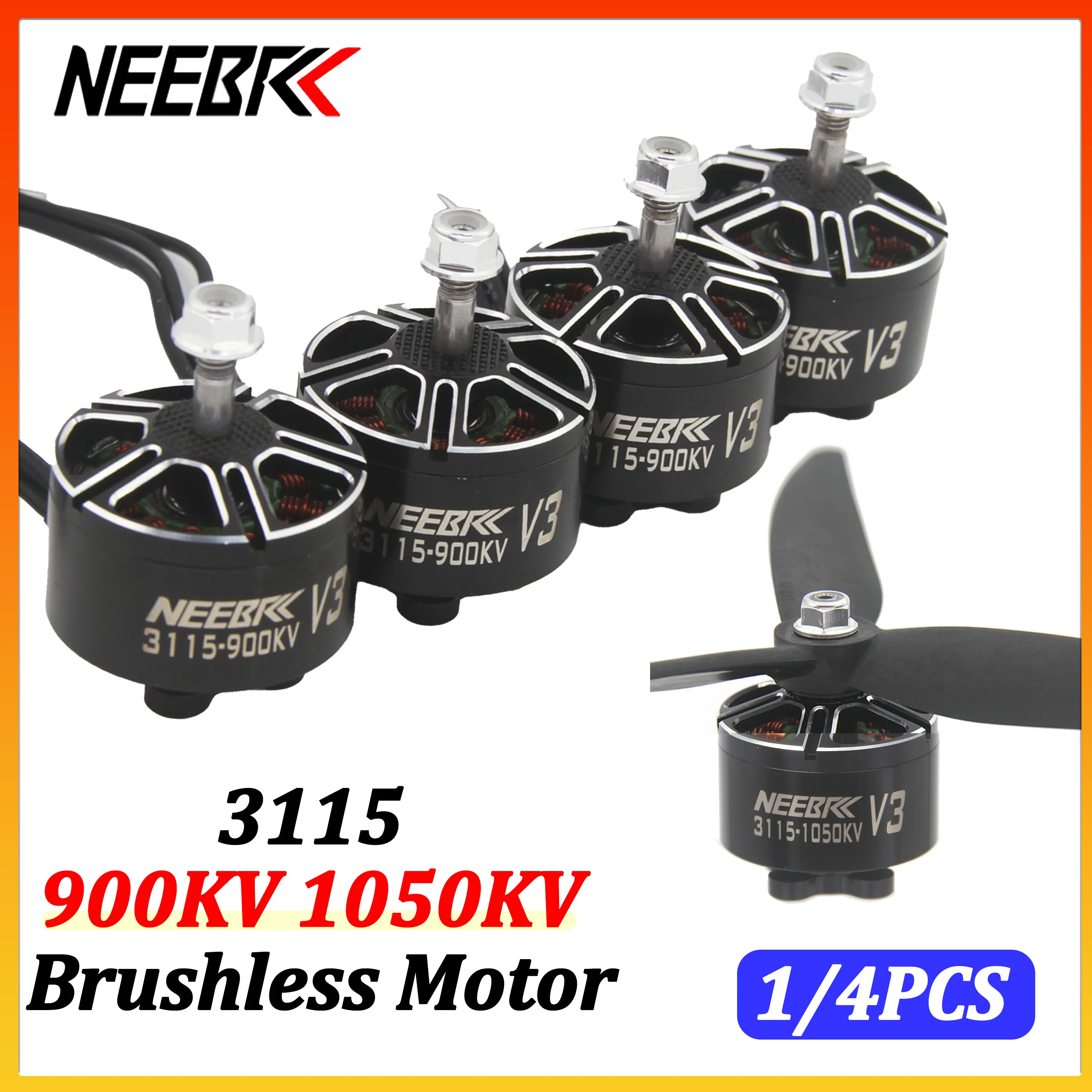 NEEBRC 3115 900KV 1050KV Brushless Motor Outrunner for RC Multirotor X-Class FPV Cinelifter Taurus X8Pro Protek60 Racing Drone