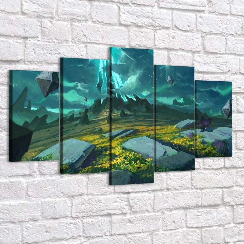 5PcsSet Mountain Natural scenery DIY 5D Diamond Painting Full Mosaic Landscape Diamond Embroidery Picture Home Decor