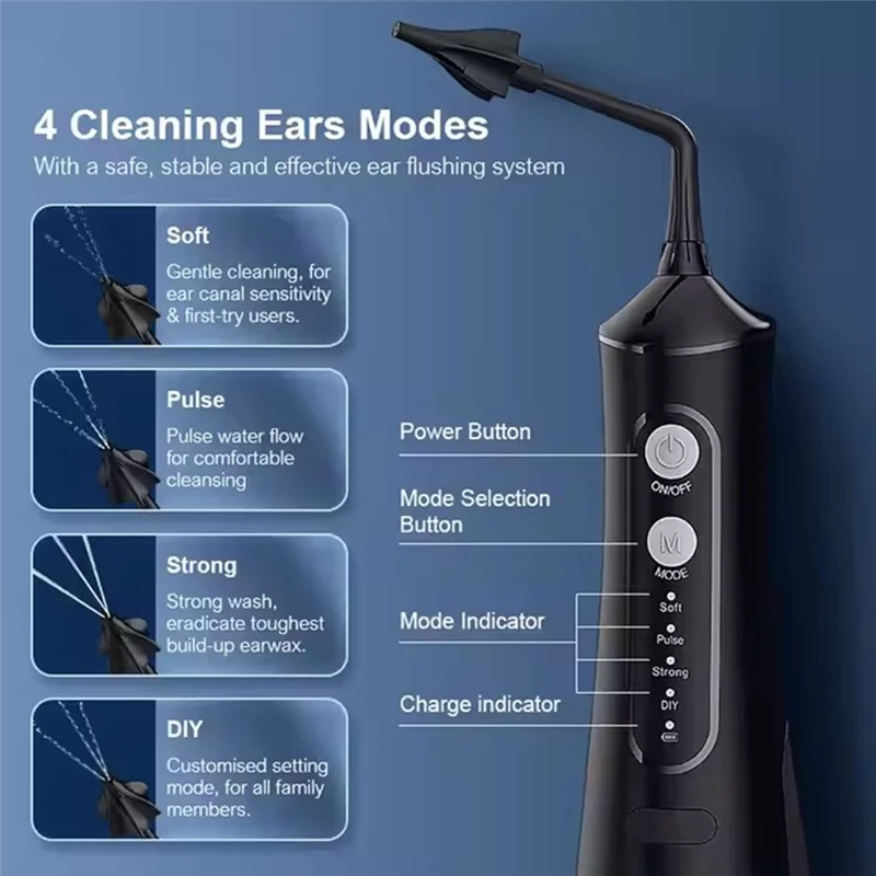 

Versatile Electric Ear Cleaner Large Water Tank For Home Ear Care Portable Ear Cleaner Earwax Cleaner