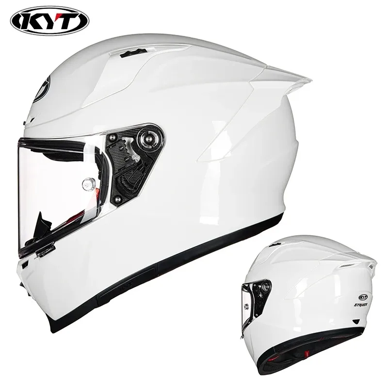 NONE Neue Farben erhältlich! KYT Vollhelm Damen Motorradhelm Herren Sommer Vier Jahreszeiten Moto Track Harthelm Reiten Big Tail ST 3
