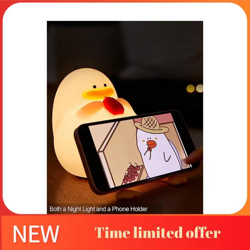 

ABHU 1 Piece Silicone Nightlight For Kids Cute And Dimmable Silicone Lamp For Soothing Bedtime A