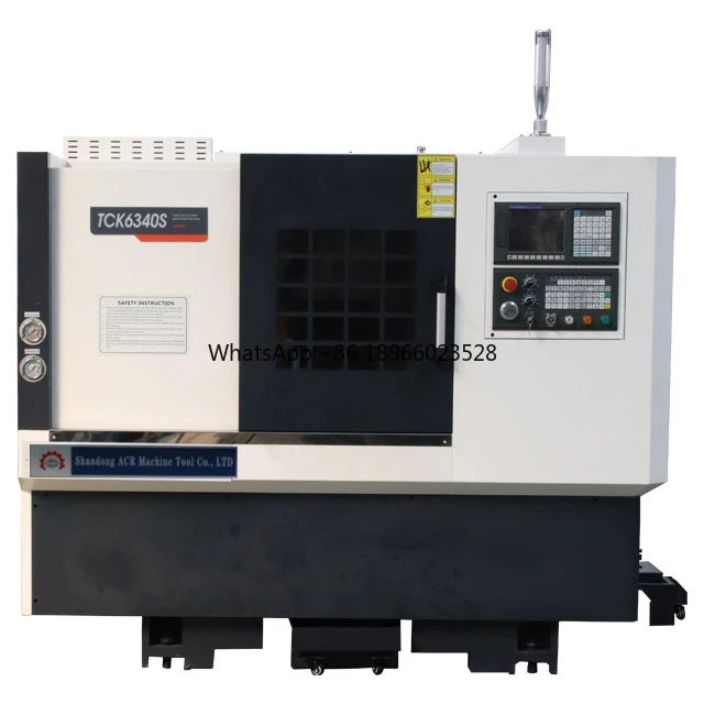 Precision inclined bed CNC lathe Automatic feeder  CNC Fanuc Machine Industrial metal CNC lathe TCK6340S