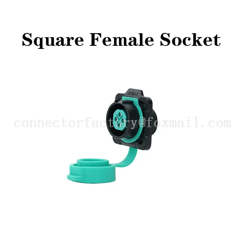 

K20 waterproof aviation plug square socket 2-3-4 core 5-7-9-12 pin outdoor power quick connector KWAY