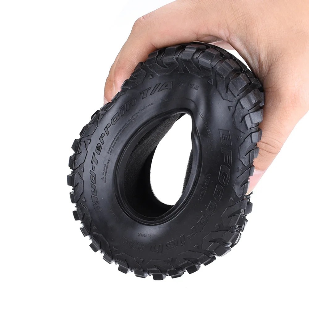 A49K-4PCS 120Mm 2.2 Mud Grappler Rubber Tyre Wheel Tires For 1/10 RC Crawler Traxxas TRX4 TRX6 Axial SCX10 90046 Wraith