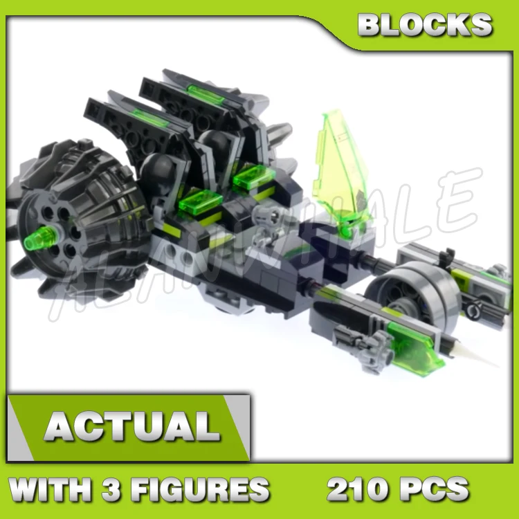 210pcs Nexoes Knights 2in1 Twinfector Cycle With Dual Critter Shooters Flyer 10815 Building Blocks toys Compatible with Model