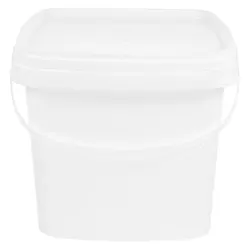 Plastic Bucket With Handle And Lid Reusable Water Bucket Container Portable Bucket Plastic Bucket Packaging Hand-Held Bucket
