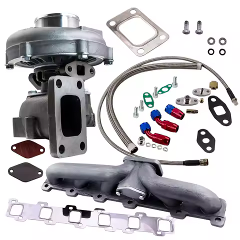 T04E T3T4 Turbo&amp;oil Return/feed Line&amp;Td42 Manifold for Nissan Safari/Patrol 4.2L