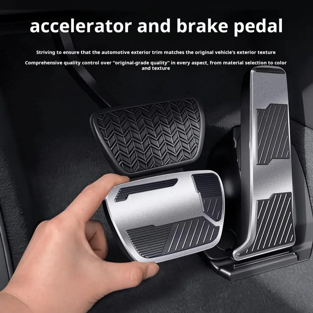 Car Upgrade For Toyota RAV4 2026 6th XA60 Car Styling Accelerator Brake Pedal Non-Slip Anti-Scratch Aluminum Alloy Foot Rest Pad - view 3