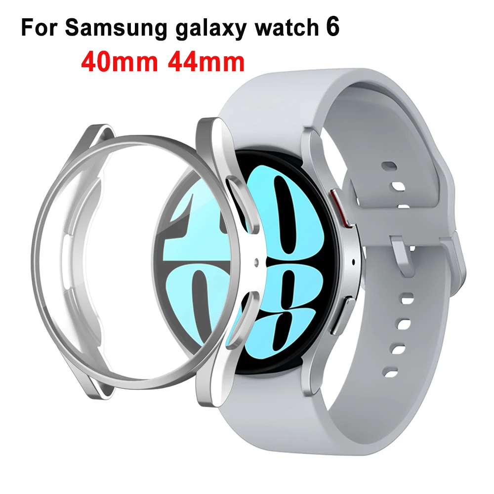 Screen protector for samsung Galaxy watch 6 44mm 40mm TPU Plated all-around bumper Shell cover Galaxy watch 6 40mm 44mm case