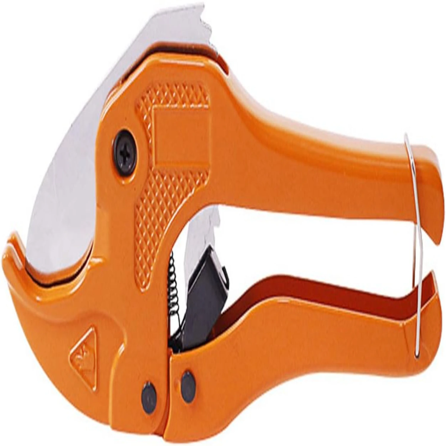 Durable and Efficient Professional Heavy-Duty PVC Pipe Cutter with Auto-Open Ratchet Mechanism - Ergonomic Design for Easy One-H