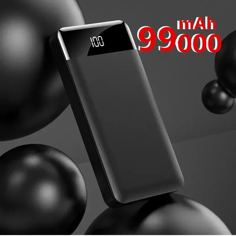 Power Bank 99000mAh With 22.5W PD Fast Charging Powerbank Portable Battery Charger For iPhone 15 14 13 12 Pro Max Xiaomi