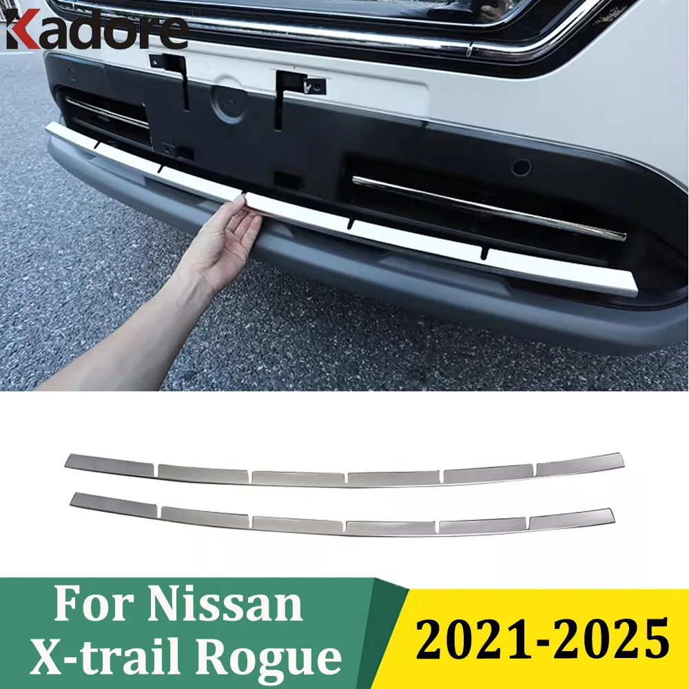 

Для Nissan Rogue X-Trail 2021-2025: Нижняя защитная накладка/молдинг передней решетки, аксессуары для экстерьера автомобиля