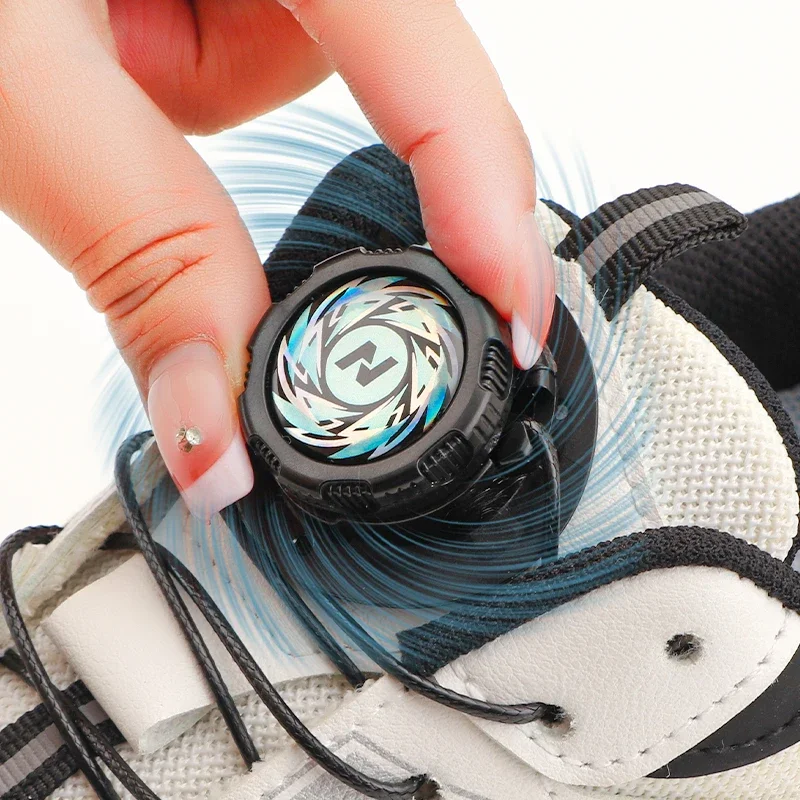 Steel Wire Circular Shoelaces for Sneakers No Tie Shoe Laces Automatic Swivel Buckle Lazy Shoelace Without Ties Accessories