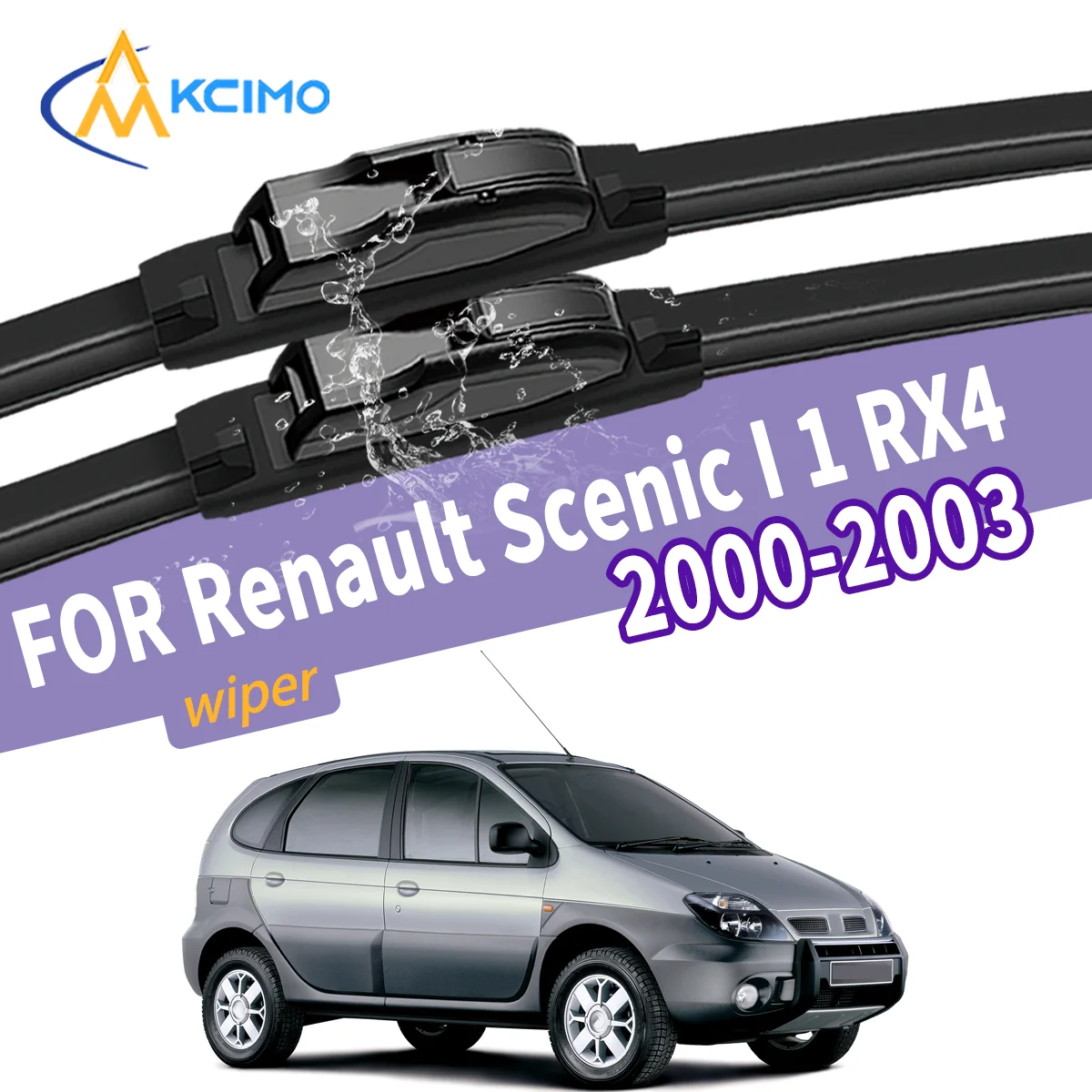 

Noiseless Performance Premium Quality 2Pcs Front Windshield Wiper Blades for Renault Scenic I 1 RX4 2000 2001 2002 2003