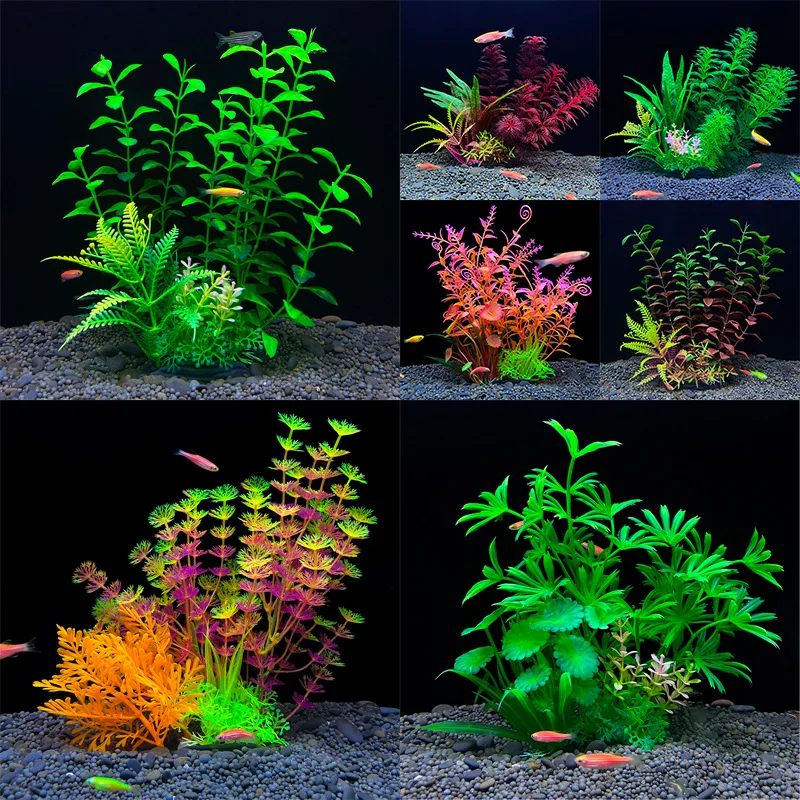 New Artificial Aquarium Decorative Grass Simulation Plant Fish Tank DIY Decoration Simulation Water Grass Combination