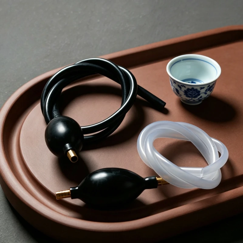 1pc Drain Pipe Thickened Hose With Water Ball Tea Table Drainage Accessory For Kung Fu Tea Set And Tea Bucket Connection