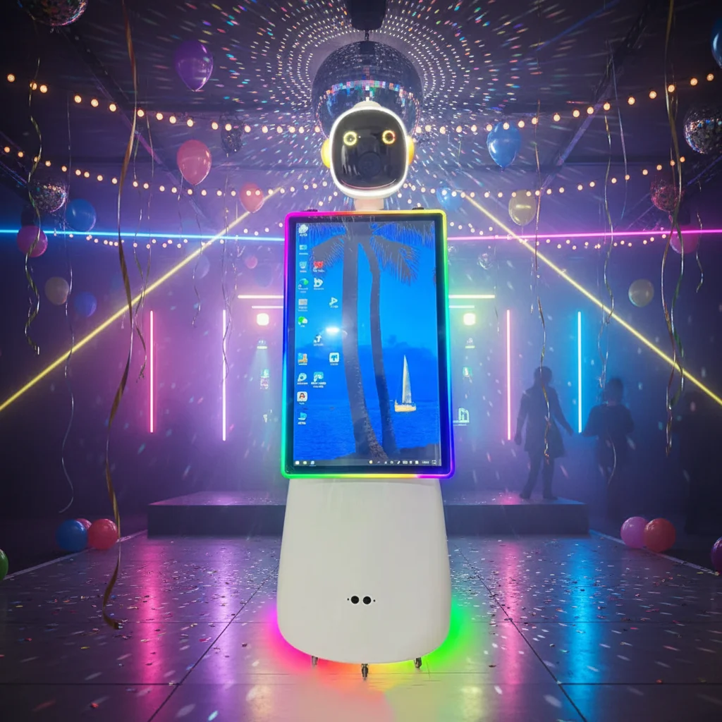 /For Wedding Party Event Rental Business /AI Software Robot Photo Booth Intelligent Automatic Selfie Machine Touch Screen