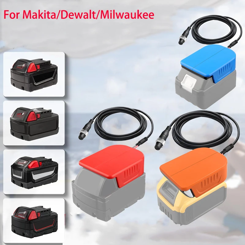 750/800MJ Electric FishingReel Battery Adapter ForMakita/Dewalt/Milwaukee18/20V Batteryfor Daiwa/Shimano14.4V Power Assist Reels