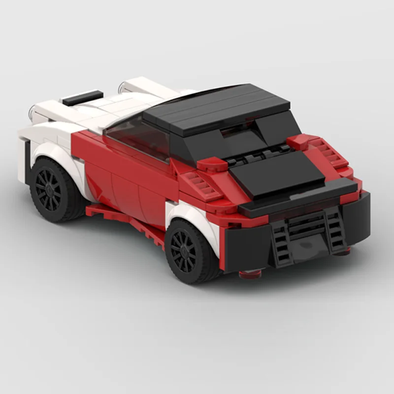 Speed Racing Car Model MOC Building Bricks Classic City Flitzer Sedan Modular Technology Children Holiday Gift Assemble Toy Suit