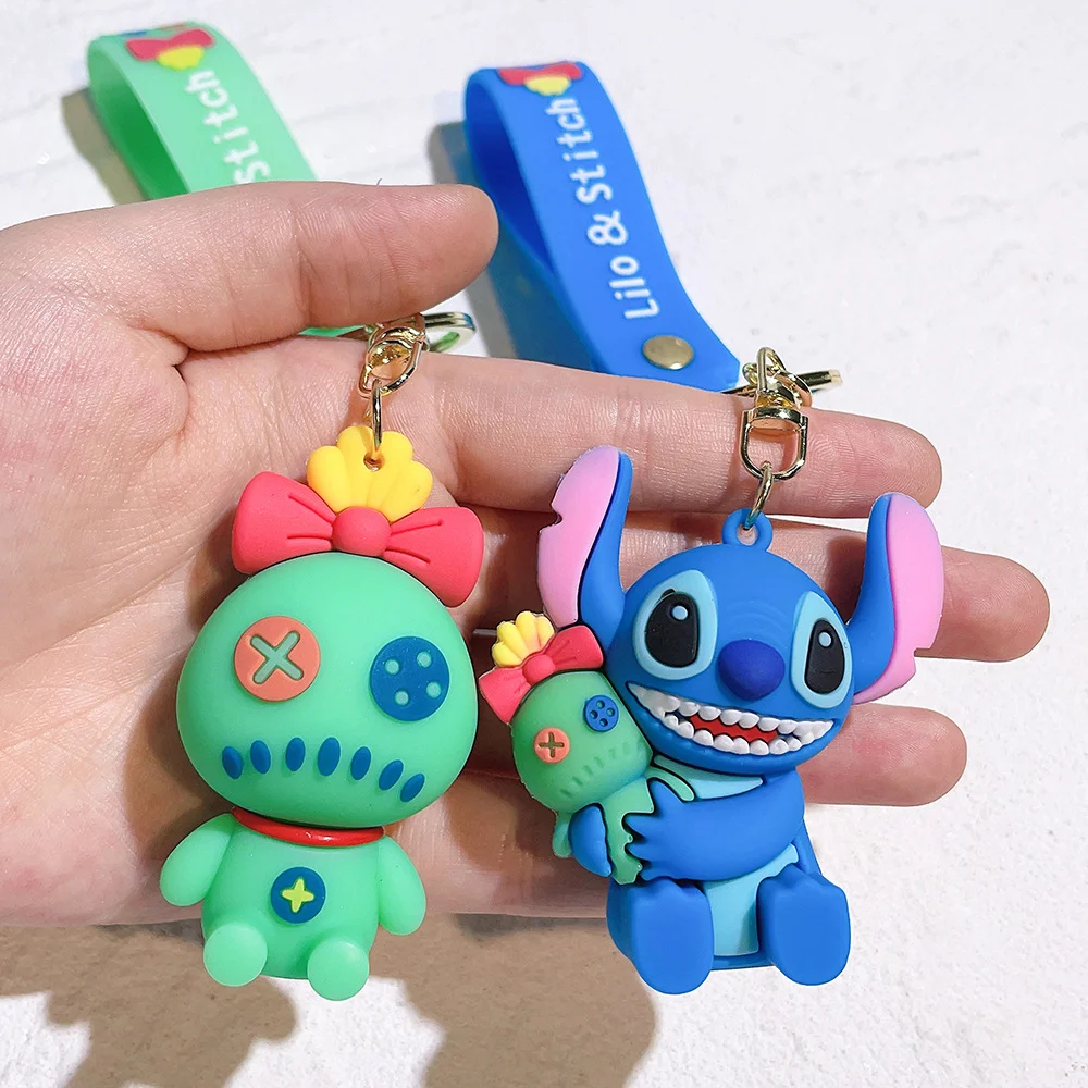 1 шт. Disney Stitch Toys брелок аниме Stitch Lilo кулон Хэллоуин вечерние брелки сумка кулон брелок для девочек и мальчиков подарок на день рождения