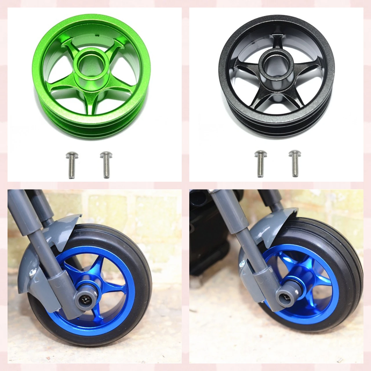 GPM Aluminium Front Wheel 5 Poles Design for TMAIYA 1/8 T3-01 Dancing Rider - RC Car Part Accessory