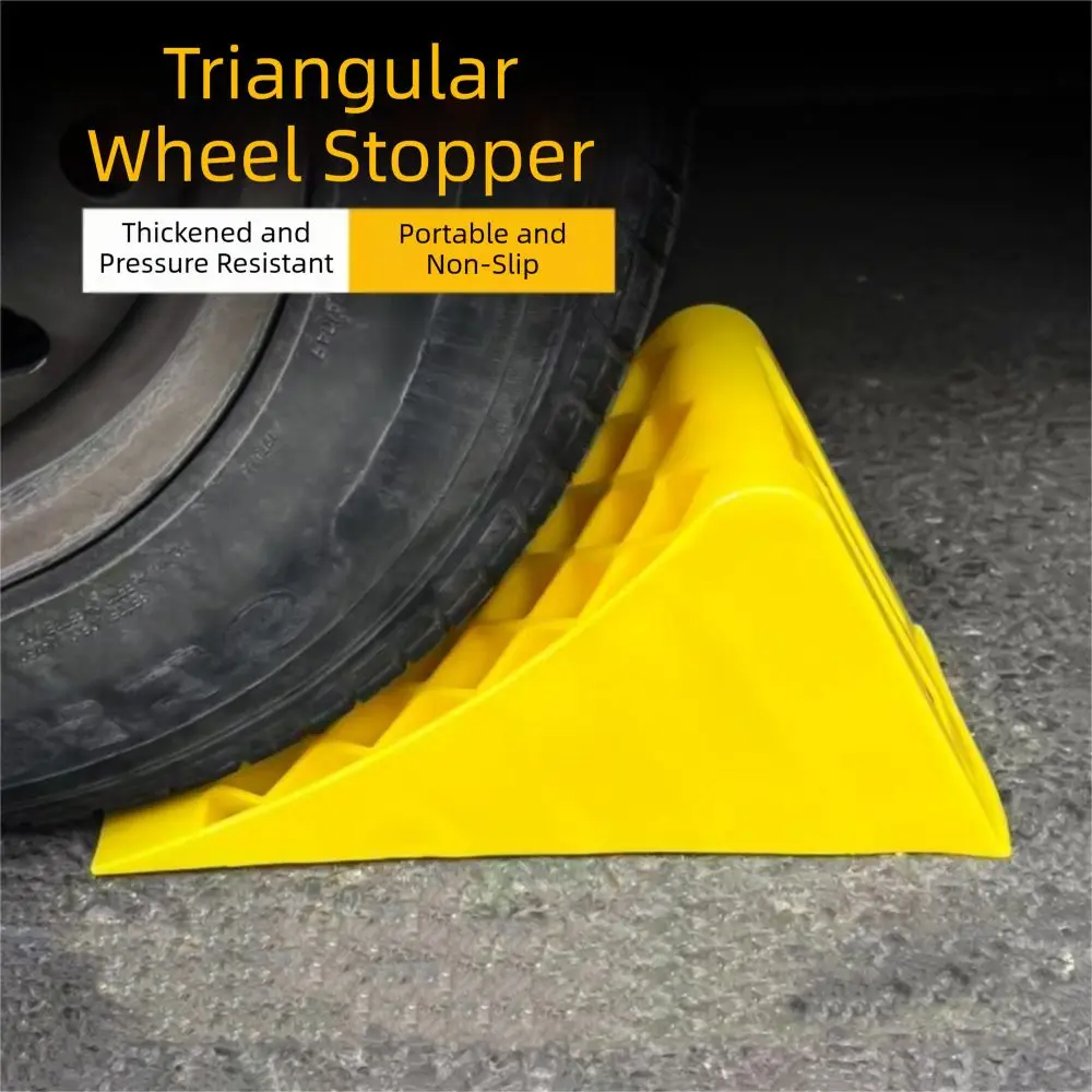 Slider Heavy Duty Wheel Chocks Lightweight Portable Wheel Stoppers Plastic Material Non Slip Stopping Device Workshop