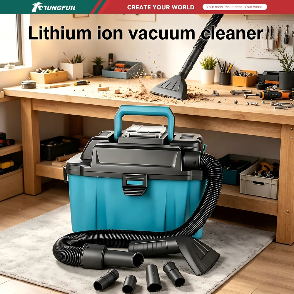 Brushless Vacuum Cleaner for Makita (No Battery) Vacuum Cleaner Dust Collector Drum Household Industrial Building Vacuum Cleaner
