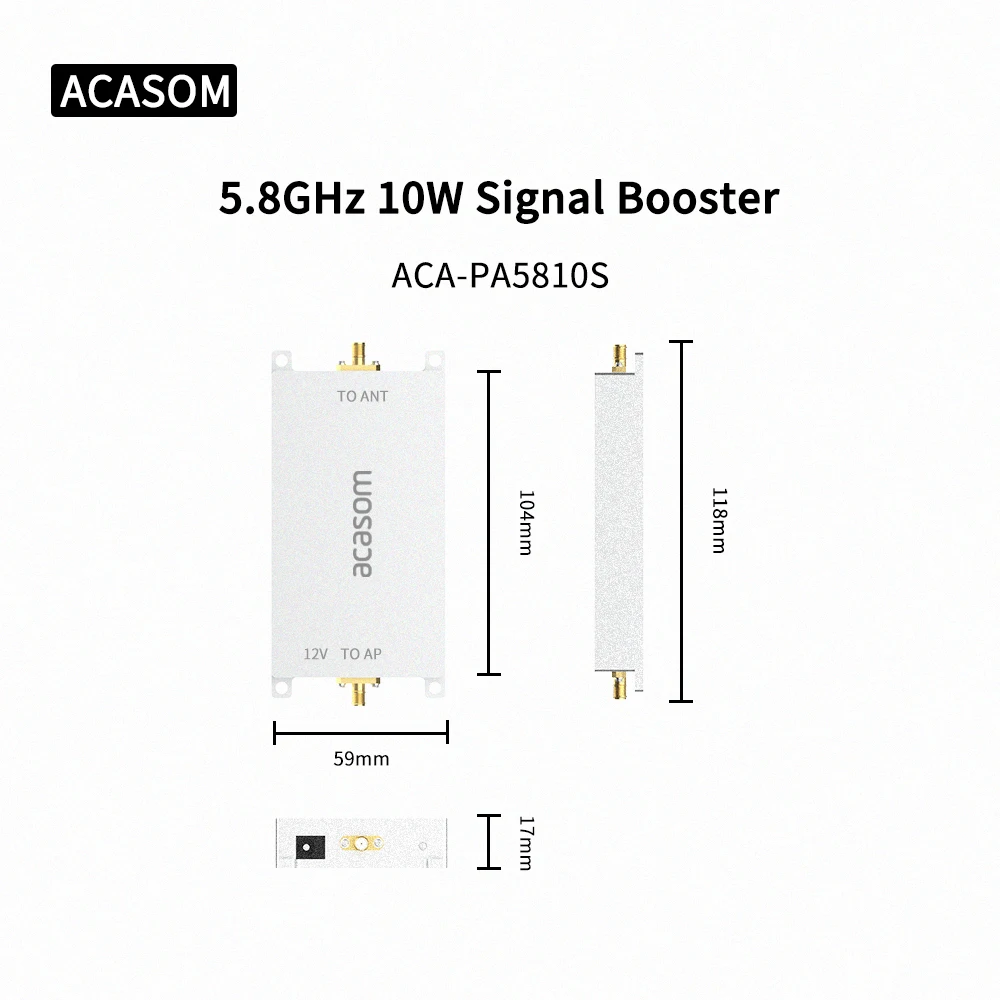 

5.8GHz 10W DJI Drone Mavic 3 Phantom Avata FPV Signal Amplifier Extender Signal Booster Drone Range Extender