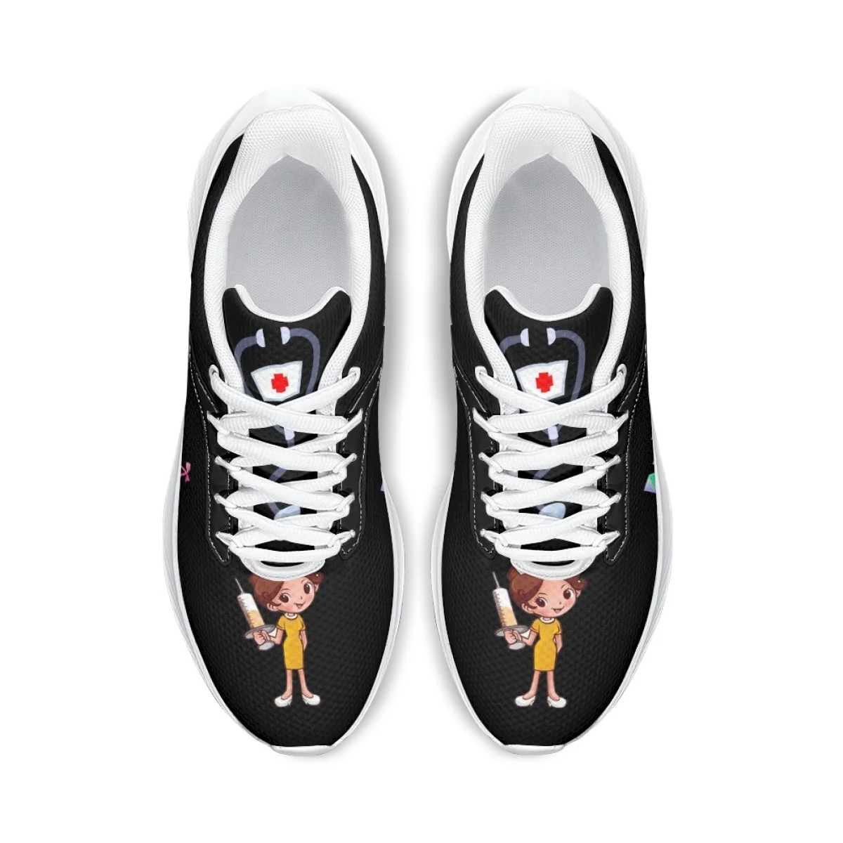 EMT EMS Paramedics Cartoon Nurse Pattern Men Spring Autumn Sport Shoes Outdoor Travel Breathable Woman Sneakers Print On Demand