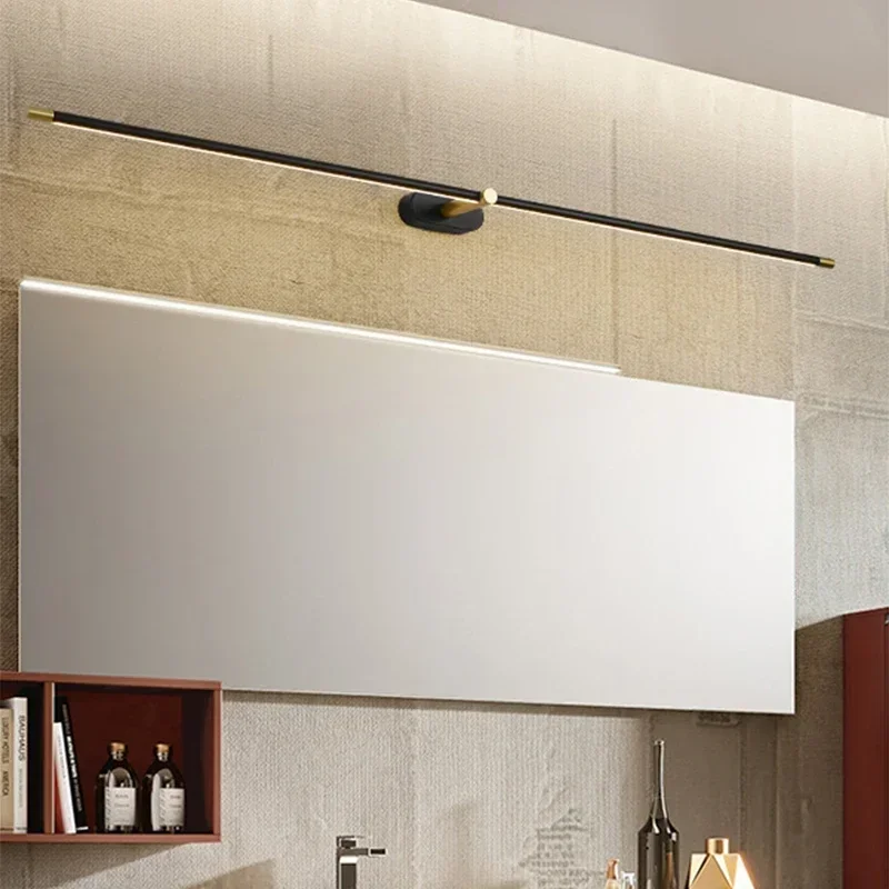 Modern LED Mirror Wall SconceMinimalist Bathroom Vanity Light for Bedroom Bedside Study Dressing Table Home Decor Lighting