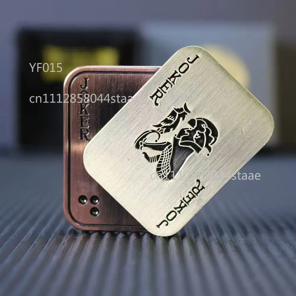 Big Small King Papa Coin PPB Metal Side Push Card EDC Fidget Toy Stress Relief Fingertip Decompression Toy