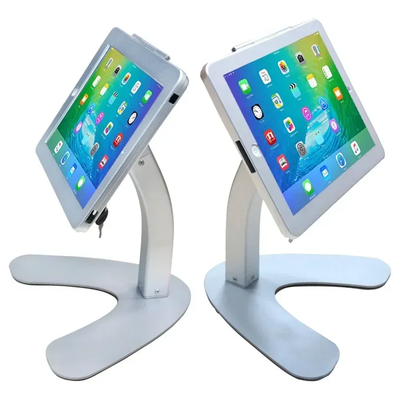 Android tablet pc bracket support with security key lock flexible display stand for ipad 9.7