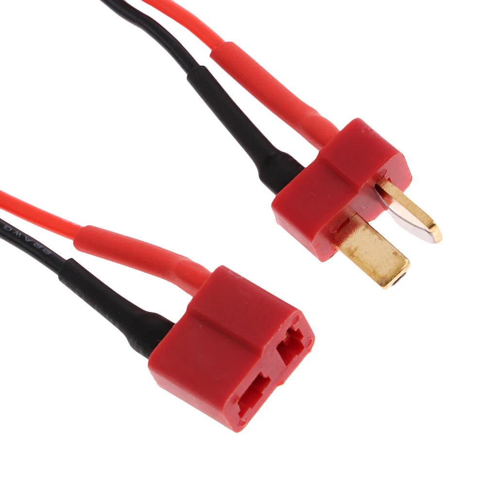 Masculino e Feminino Deans T Plug para Conector JST, Fio do cabo 14AWG, 13cm