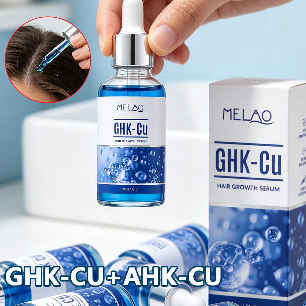

30ml GHK-Cu Blue Copper Peptide Hair Growth Serum Anti Hair Loss Scalp Repair Nourishing Hair Care For Men & Women