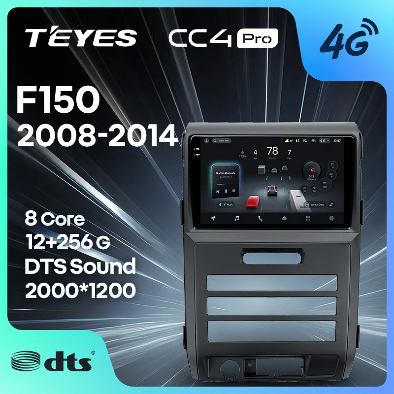 TEYES CC4 PRO For Ford F150 P415 Raptor 2008 - 2014 CarPlay Radio Multimedia Stereo Car play Android Auto 2DIN Autoradio