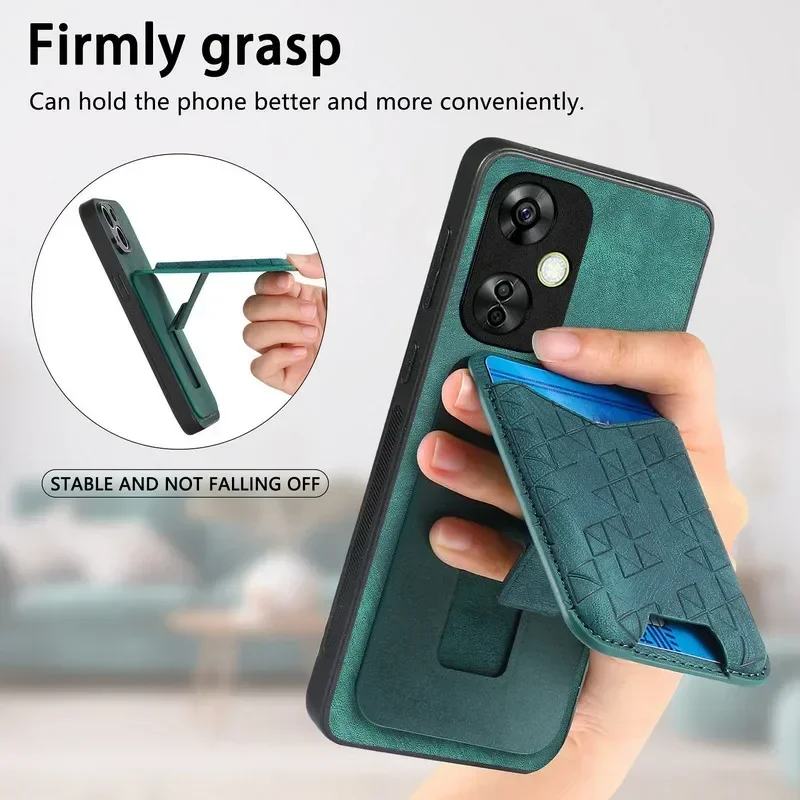 حافظة جلدية لهاتف Oneplus 15 5G 2025 لهاتف OnePlus 13R 13 12 15 غطاء فاخر One Plus ACE 5 Pro Nord N30 SE Stand Etui #3