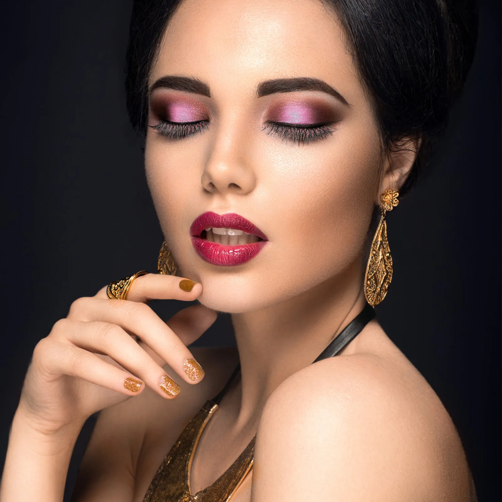 5 paires de faux cils colorés Extensions de faux cils 3D naturels pour fête quotidienne Cosplay maquillage cils faux cils